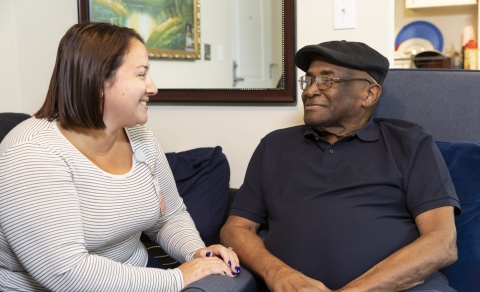 Good Shepherd palliative care patient and daughter