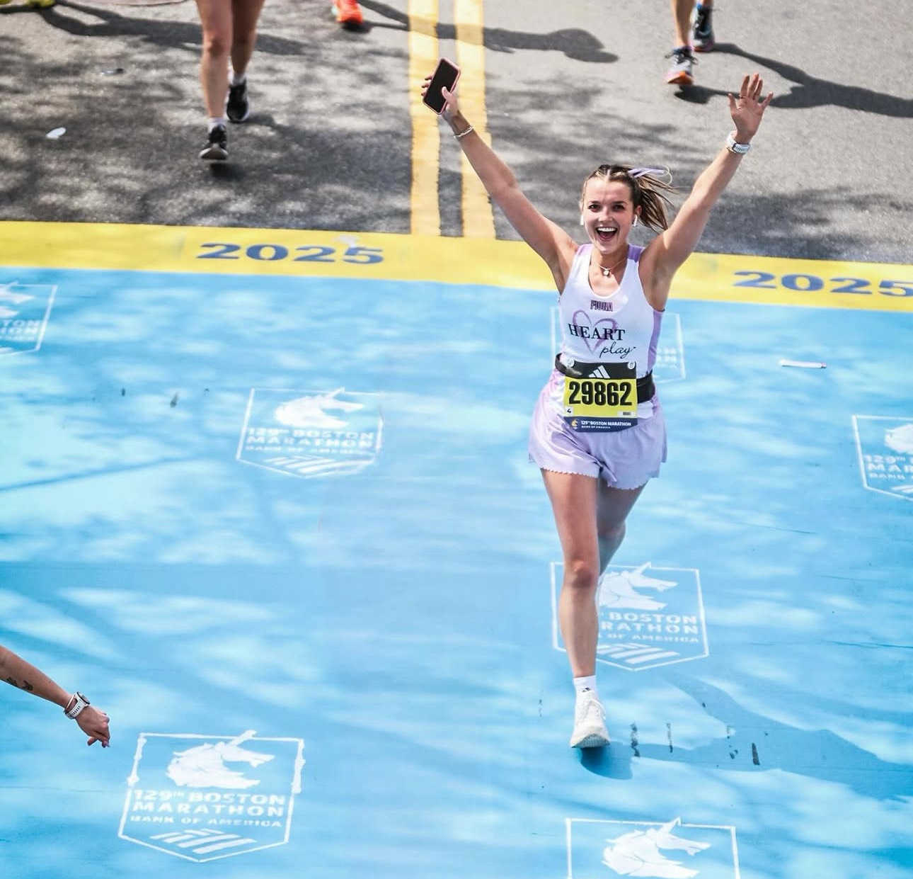 Good Shepherd Development Coordinator Runs First Boston Marathon, Doubles Fundraising Goal for Youth Grief Program
